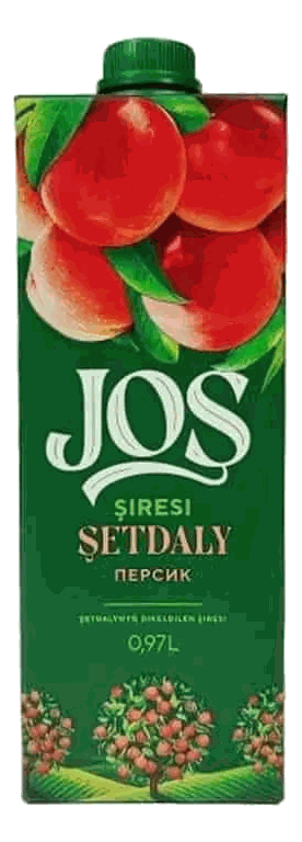 JOS peach juice carton